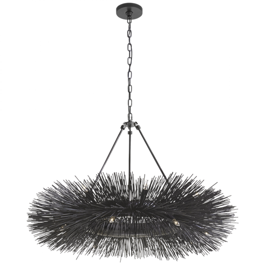 Strada Chandelier, 16-Light, Aged Iron, 40"W (KW 5181AI 2V6QR)