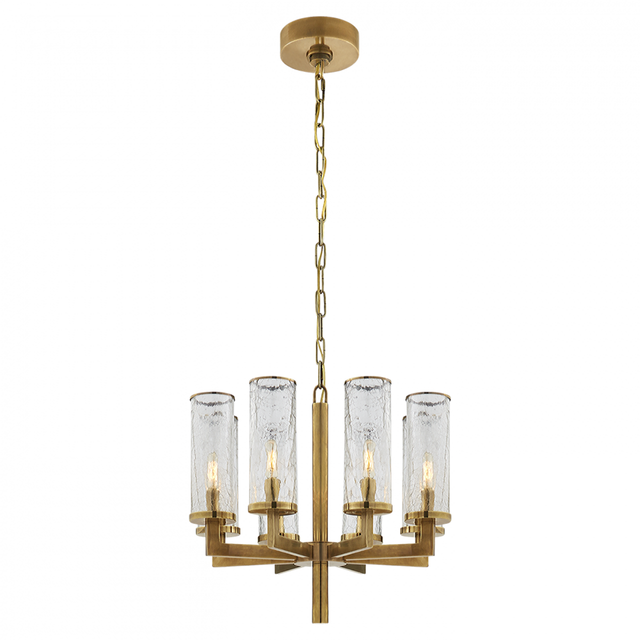 Liaison Chandelier, 8-Light, Antique Burnished Brass, 20.5"W (KW 5200AB-CRG 2R53E)