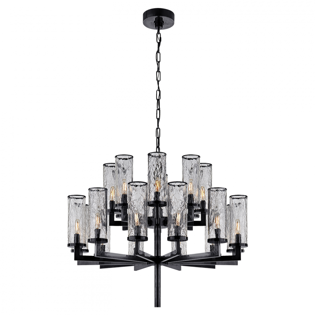 Liaison Chandelier, 20-Light, Bronze, 34"W (KW 5201BZ-CRG 2R5ZN)