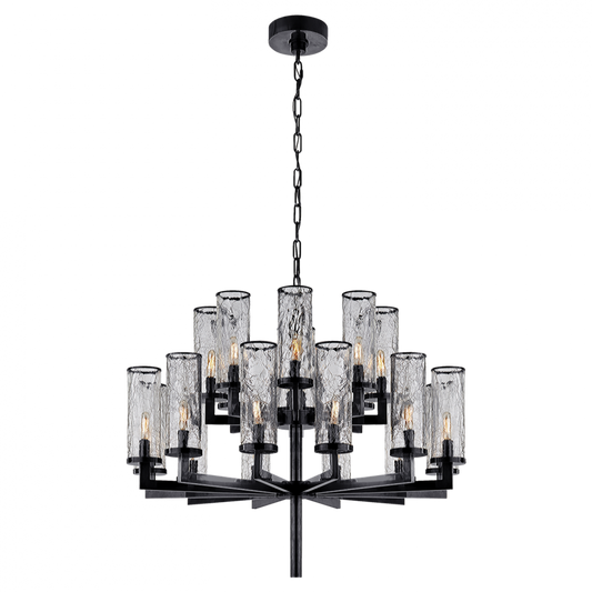 Liaison Chandelier, 20-Light, Bronze, 34"W (KW 5201BZ-CRG 2R5ZN)