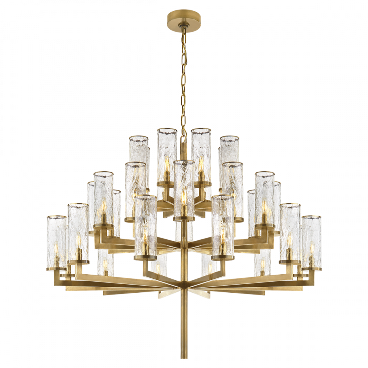 Liaison Chandelier, 32-Light, Antique Burnished Brass, 47.5"W (KW 5202AB-CRG 2R5ZQ)