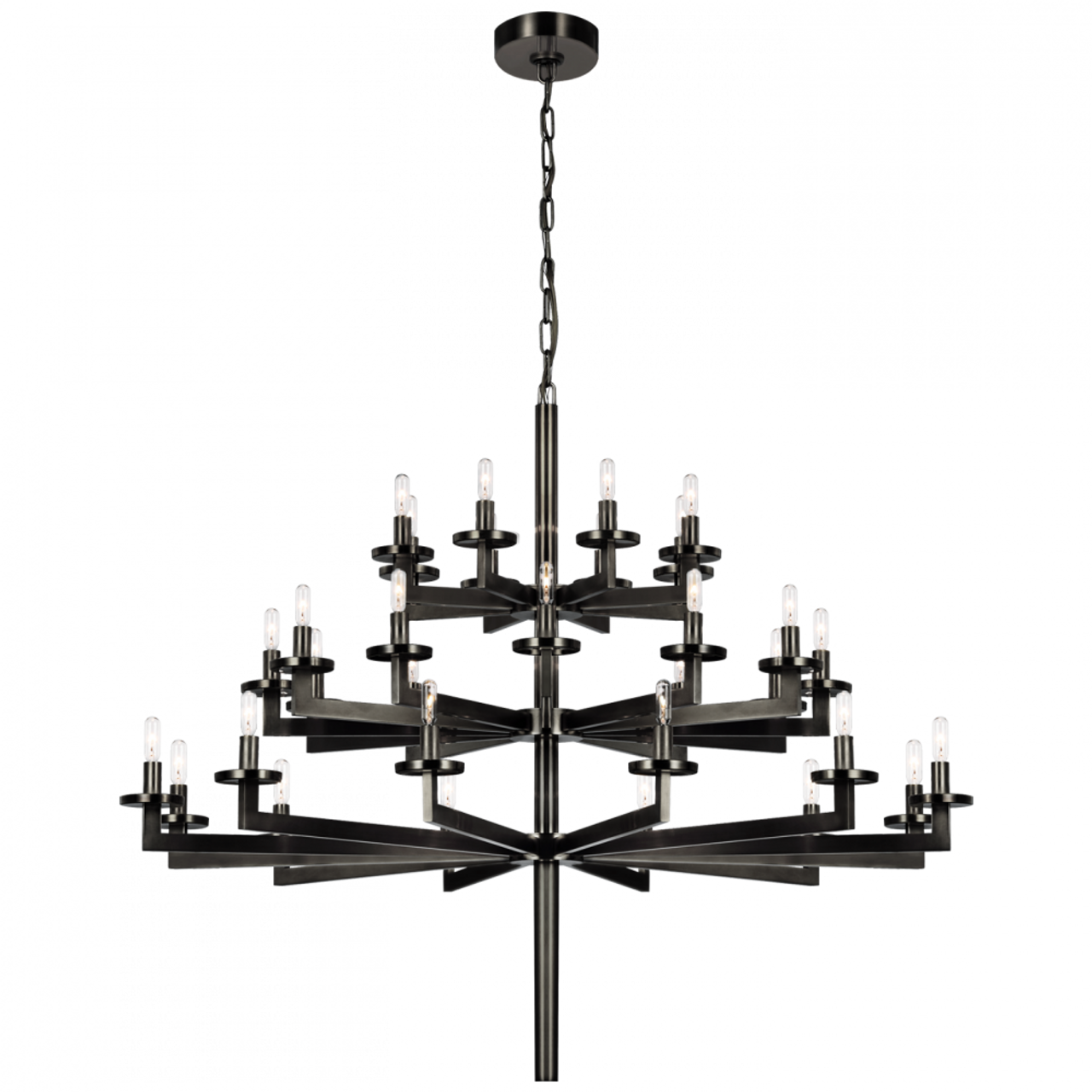 Liaison Triple Tier Chandelier - Bronze