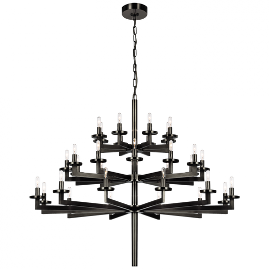 Liaison Triple Tier Chandelier - Bronze