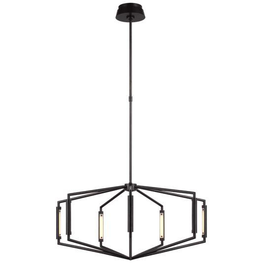 Appareil Low Profile Chandelier - Bronze 50.75"