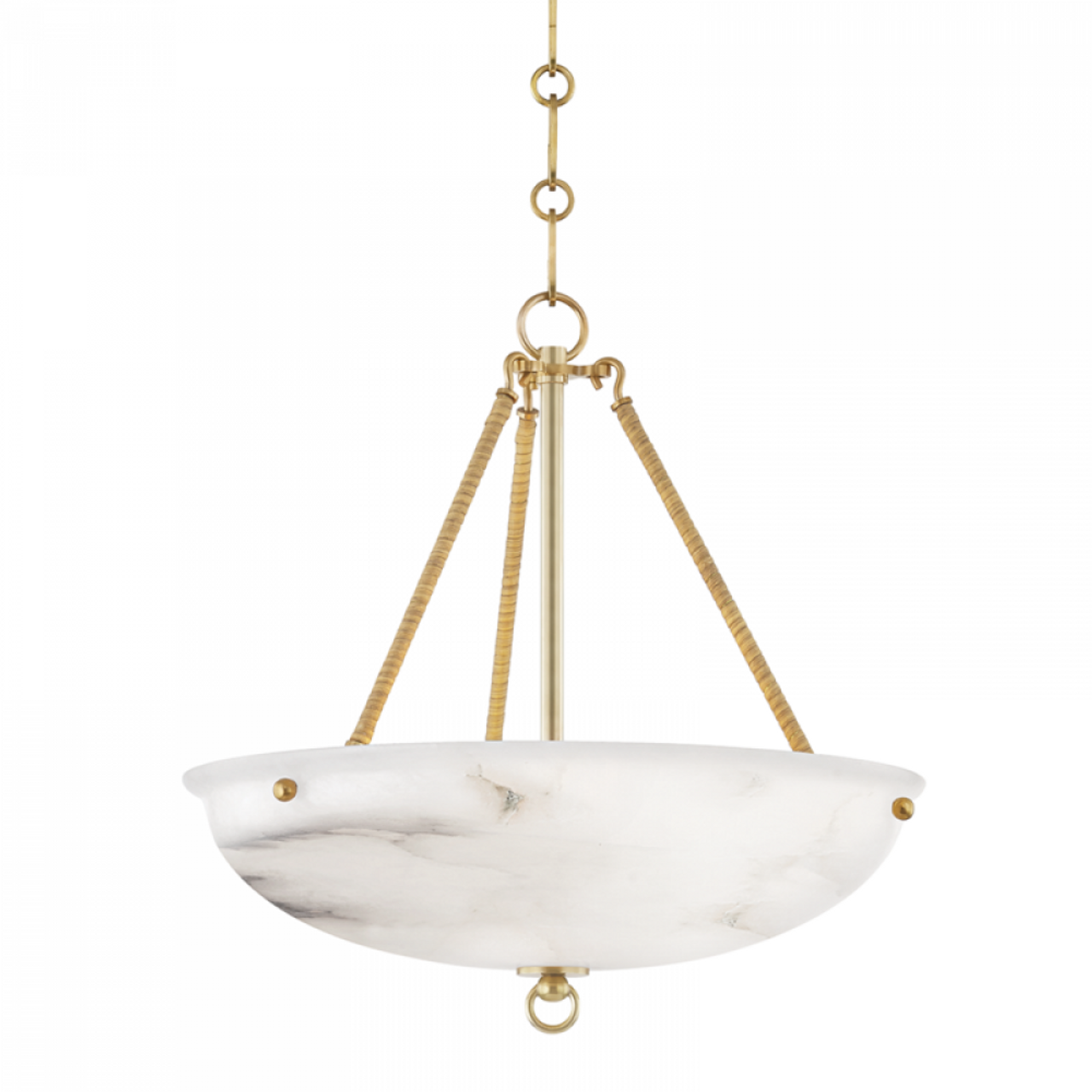 Somerset Pendant, 3-Light, Aged Brass, 16"W (Mds811-Agb A8N4E)