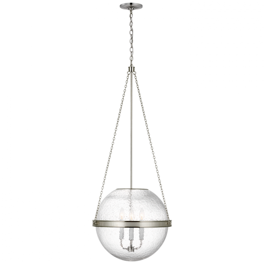 Reese Globe Pendant - Polished Nickel