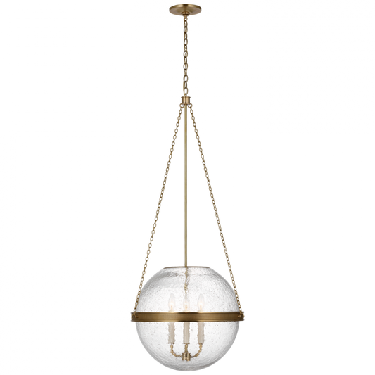 Reese Globe Pendant - Soft Brass