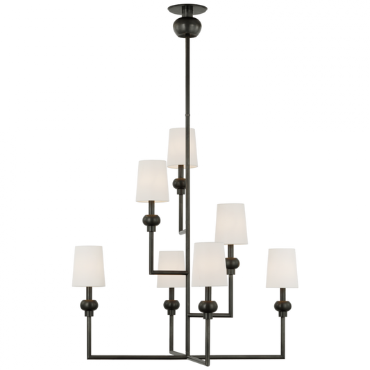 Comtesse XL Offset Chandelier - Bronze