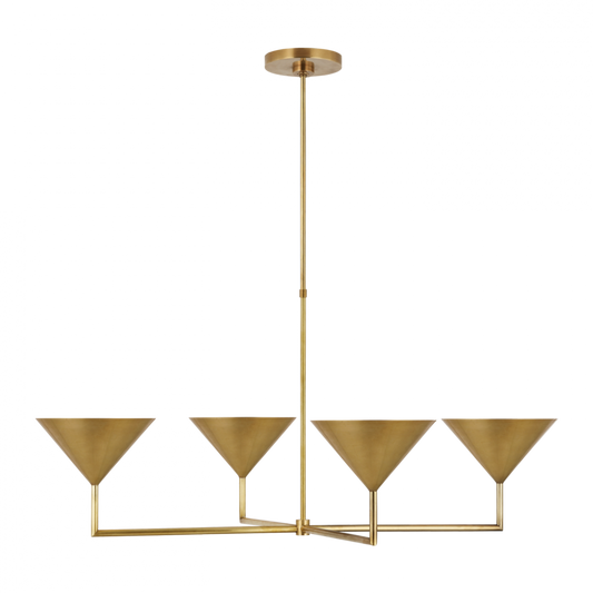 Orsay XL Chandelier - Hand-Rubbed Antique Brass