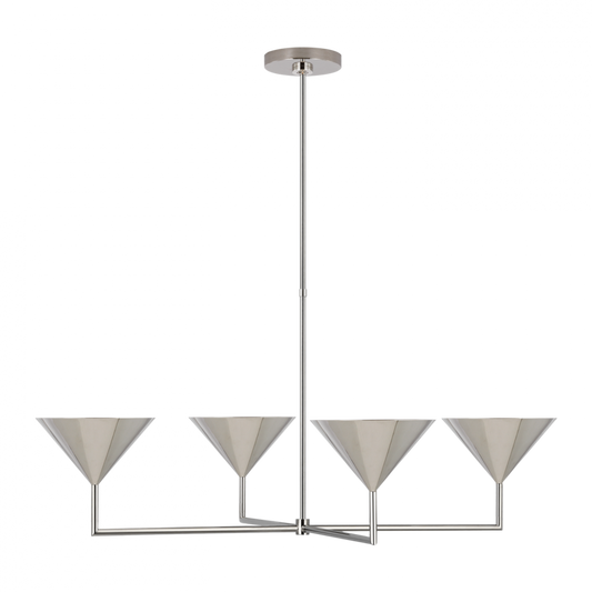 Orsay XL Chandelier - Polished Nickel