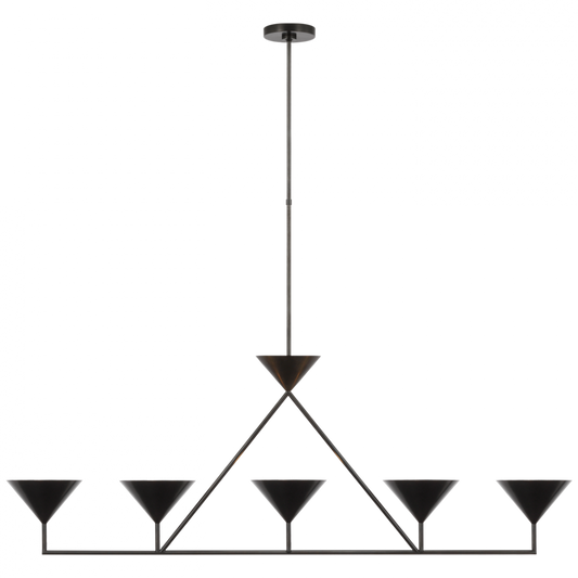 Orsay XL Linear Chandelier - Bronze