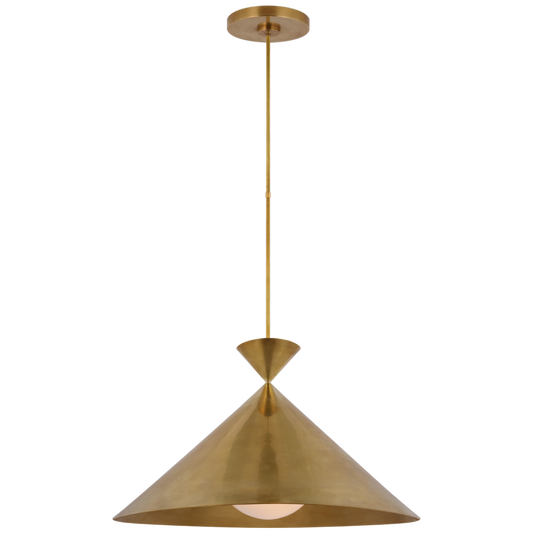 Orsay Grande Pendant - Hand-Rubbed Antique Brass