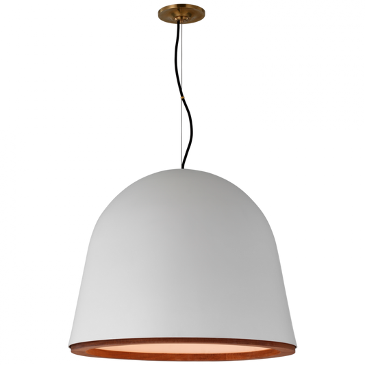 Murphy Large Pendant, 1-Light, Wood, 19.25"H (S 5126PW CU3CM)