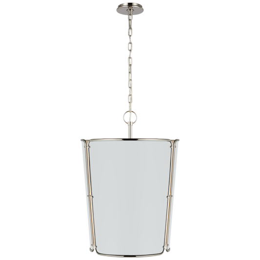 Hastings Pendant, 6-Light, Polished Nickel, White Shade, 25.25"W (S 5646PN-WHT CU0FQ)