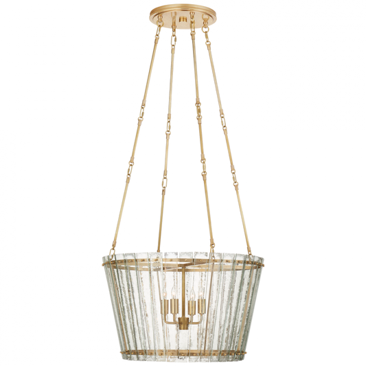 Cadence Chandelier, 4-Light, Hand-Rubbed Antique Brass, 23.5"W (S 5653HAB-AM CQ0PU)