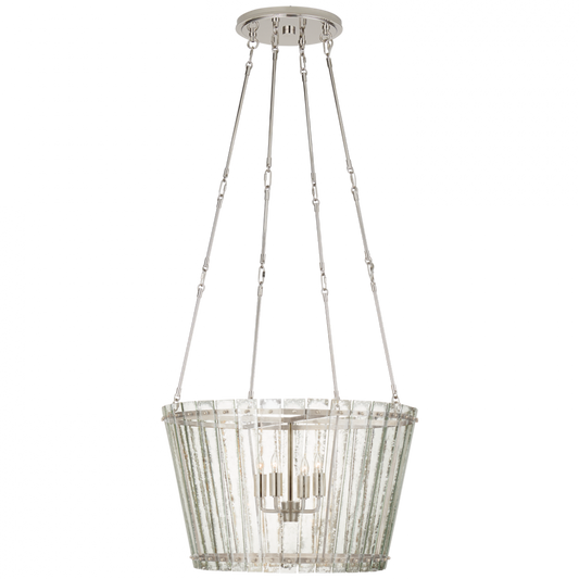 Cadence Chandelier, 4-Light, Polished Nickel, 23.5"W (S 5653PN-AM CQ0PV)