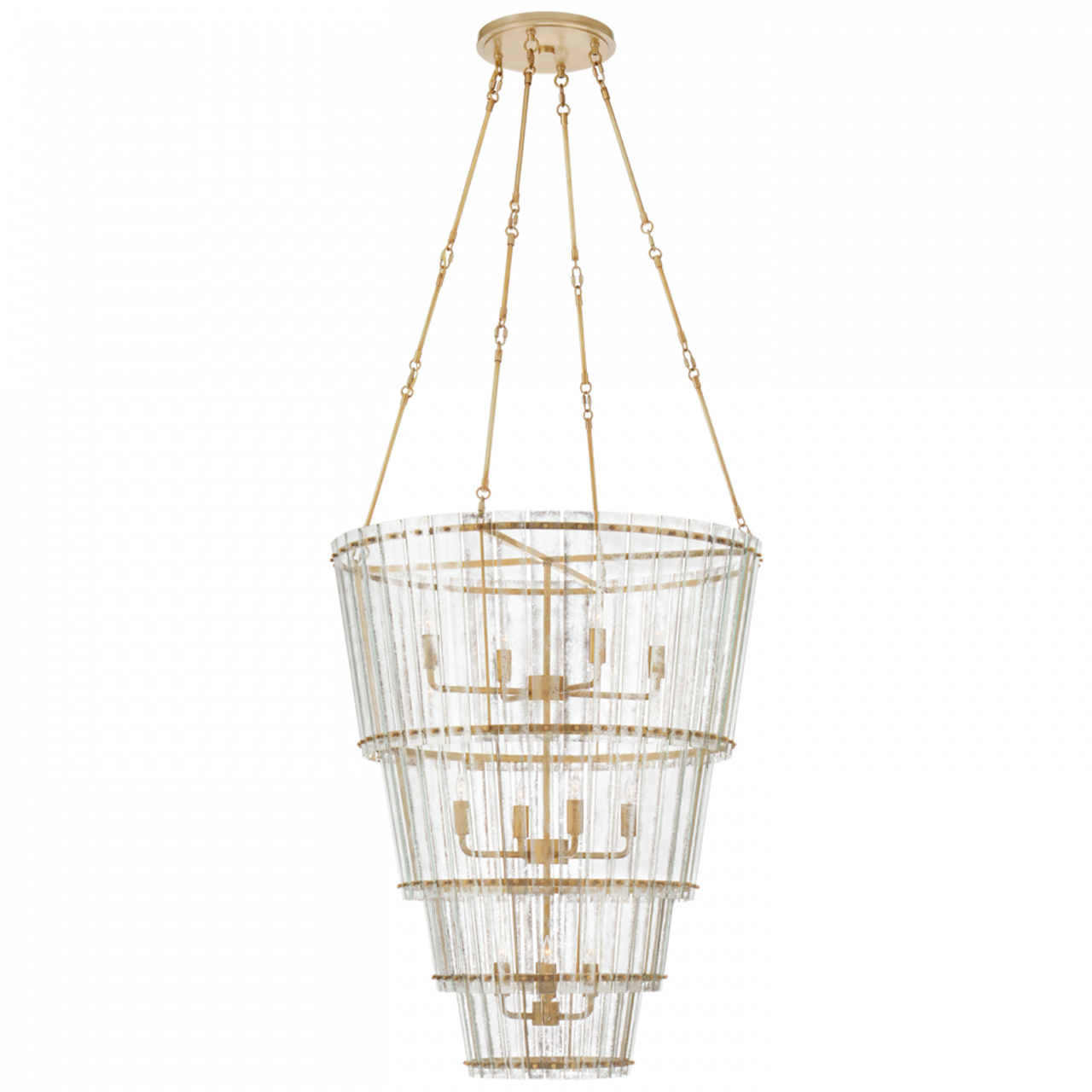 Cadence Chandelier, 12-Light, Hand-Rubbed Antique Brass, 30.75"W (S 5657HAB-AM CTZFJ)