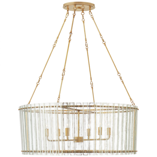 Cadence Chandelier, 6-Light, Hand-Rubbed Antique Brass, 36.5"W (S 5670HAB-AM CTZFK)