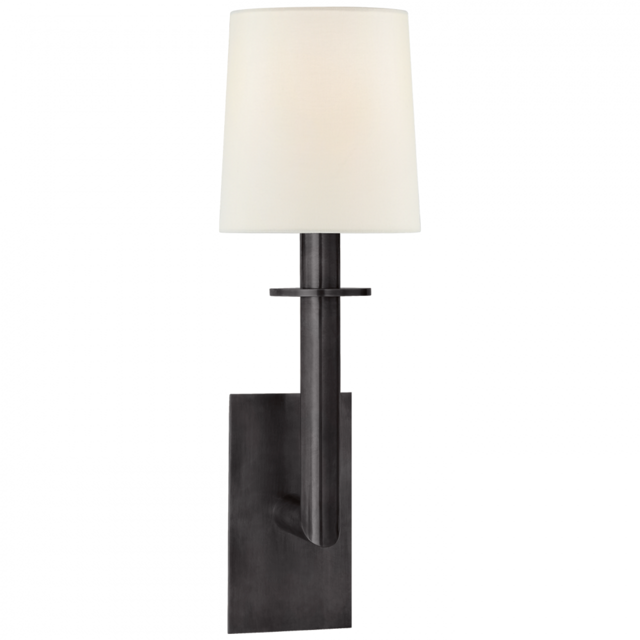 Dalston Sconce, 1-Light, Bronze, Linen Shade, 23.75"H (SP 2017BZ-L D32G0)