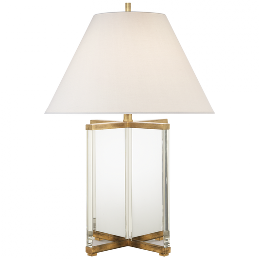 Cameron Table Lamp, 1-Light, Crystal with Gild, 28"H (SP 3005CG/GI-L CZZTV)