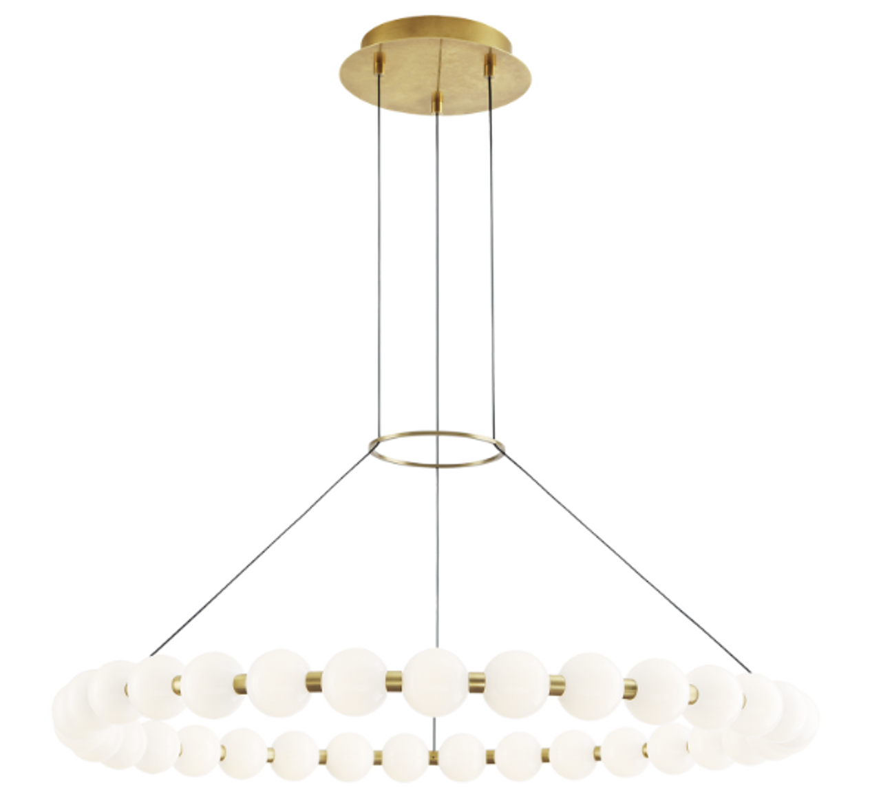 Orbet Chandelier, 1-Light, LED, Brass, 36.1"W (700OBT36NB-LED927 70PGALC)