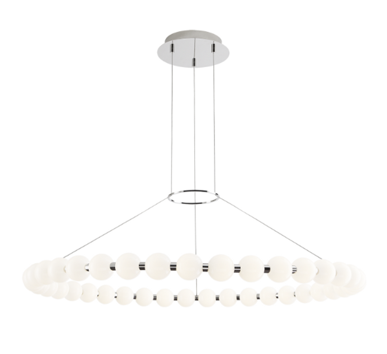 Orbet Chandelier, Integrated LED, Nickel, 42.4"W (700OBT42N-LED927 70PGALF)