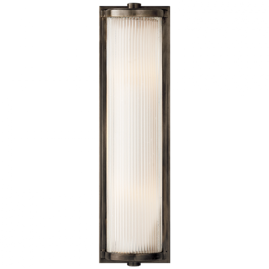 Dresser Bathroom Wall Sconce, 2-Light, Bronze, Frosted Glass, 18"H (TOB 2141BZ-FG 2CVGP)