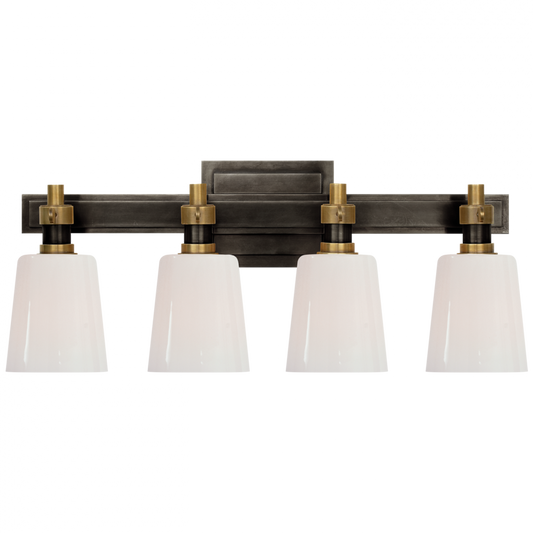 Marais Bath Wall Sconce, 4-Light, Bronze, 8"H (TOB 2153BZ/HAB-WG CTWK2)