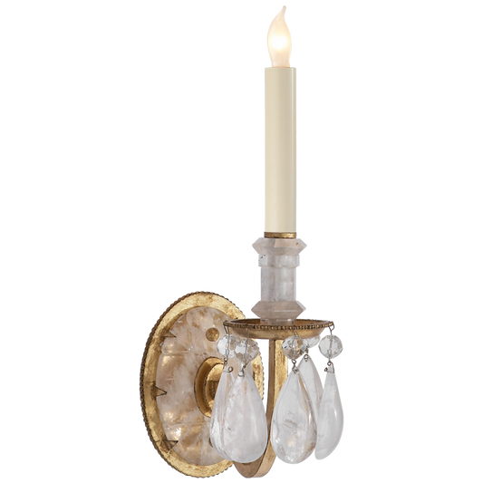 Elizabeth Single Wall Sconce, 1-Light, Gilded Iron, 16.75"H (TOB 2235GI 2G21Y)