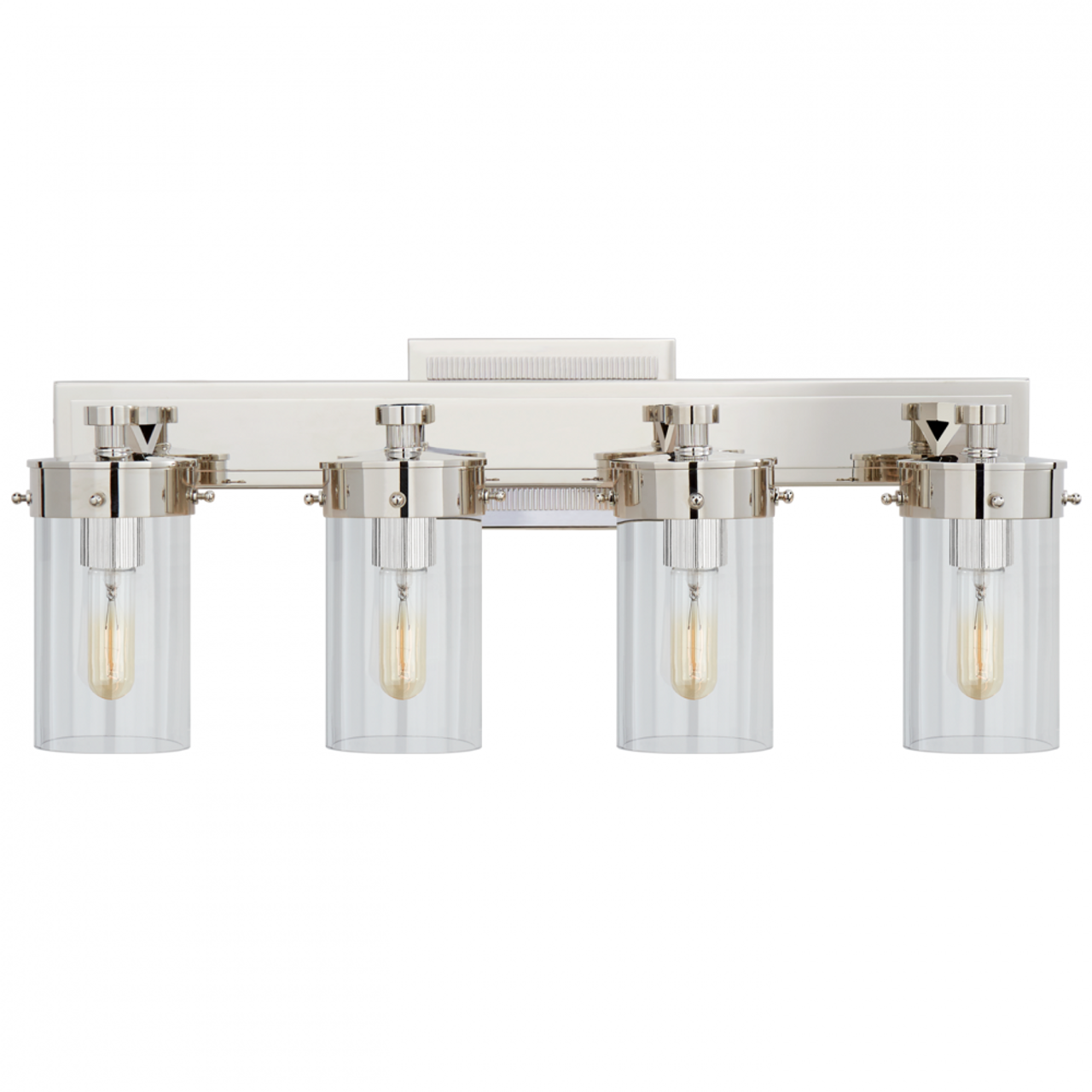 Marais Bath Wall Sconce, 4-Light, Polished Nickel, 8"H (TOB 2316PN-CG CLV53)