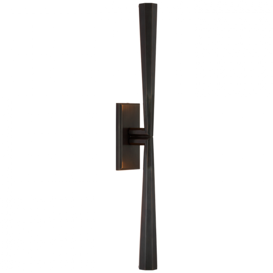 Galahad Linear Wall Sconce, 1-Light, LED, Bronze, 25"H (TOB 2716BZ CU3D5)