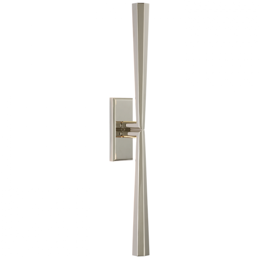 Galahad Linear Wall Sconce, 1-Light, LED, Polished Nickel, 25"H (TOB 2716PN CU2EY)