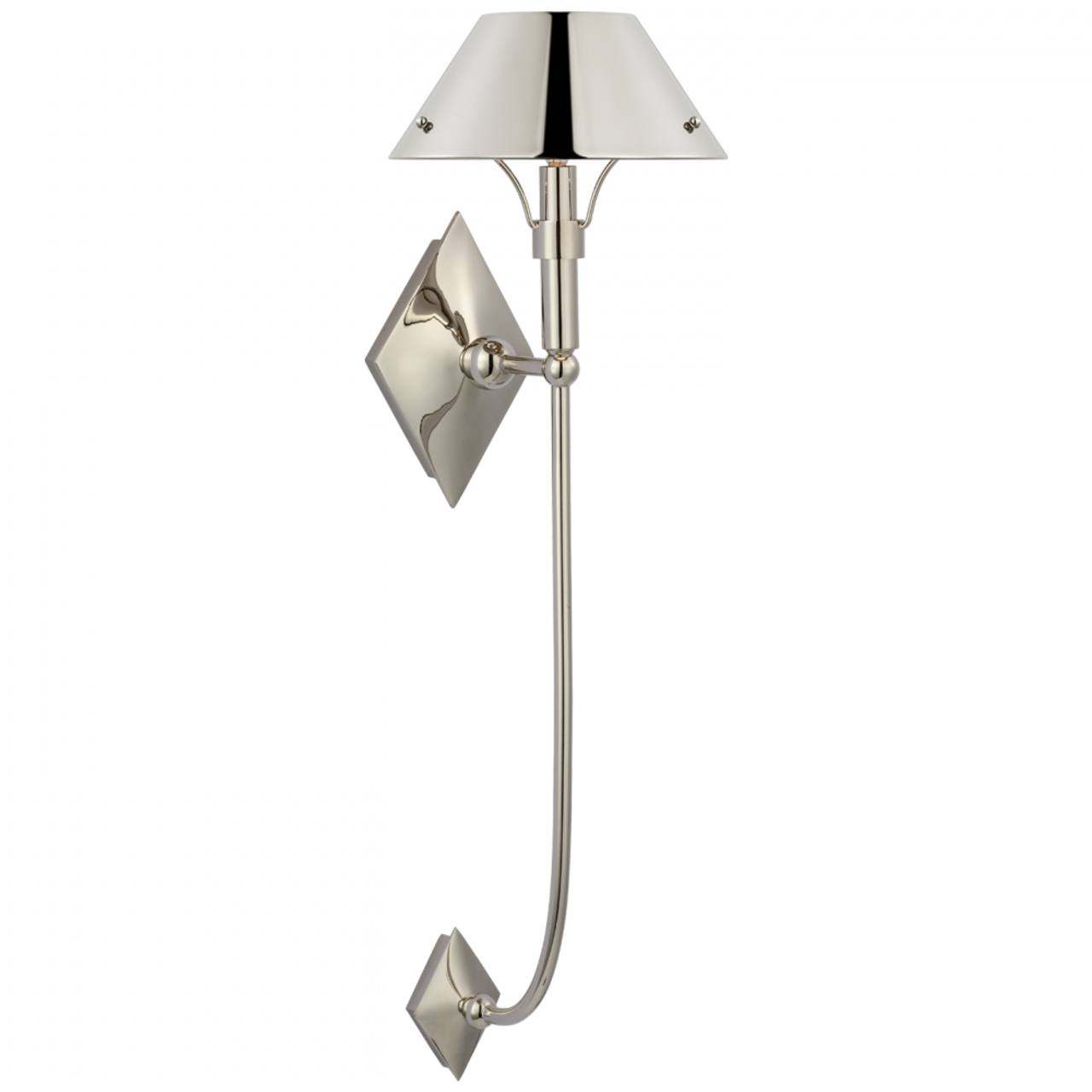 Turlington XL Wall Sconce, 1-Light, Polished Nickel, 30"H (TOB 2723PN-PN CX51R)