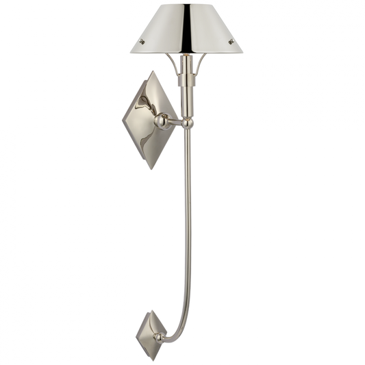 Turlington XL Wall Sconce, 1-Light, Polished Nickel, 30"H (TOB 2723PN-PN CX51R)