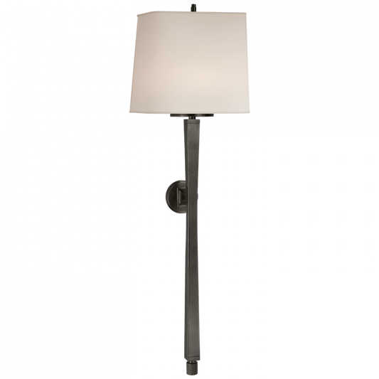 Edie Baluster Wall Sconce, 2-Light, Bronze, Natural Paper Shade, 32.75"H (TOB 2741BZ-NP 2R440)