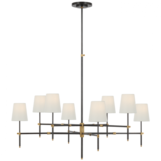 Bryant Extra Large Two Tier Chandelier - Hand-Rubbed Antique Brass and Bronze