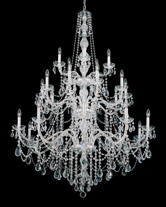 Arlington Chandelier, 25-Light, Silver, Clear Heritage Crystal, 44.5"W (1310-40H MVLXX)