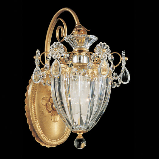 Bagatelle Wall Sconce, 1-Light, Heirloom Bronze, Clear Swarovski Crystal, 13"H (1240-76S 1HWRW4)