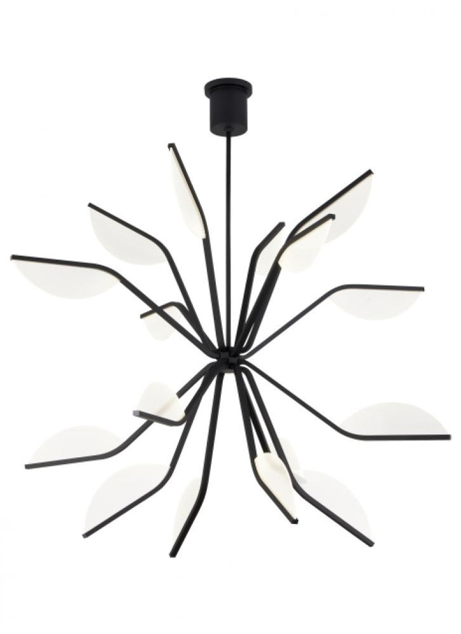 Belterra Chandelier, 16-Light, LED, Matte Black, 46.3"W (700BLT43B-LED930 70PDAX2)