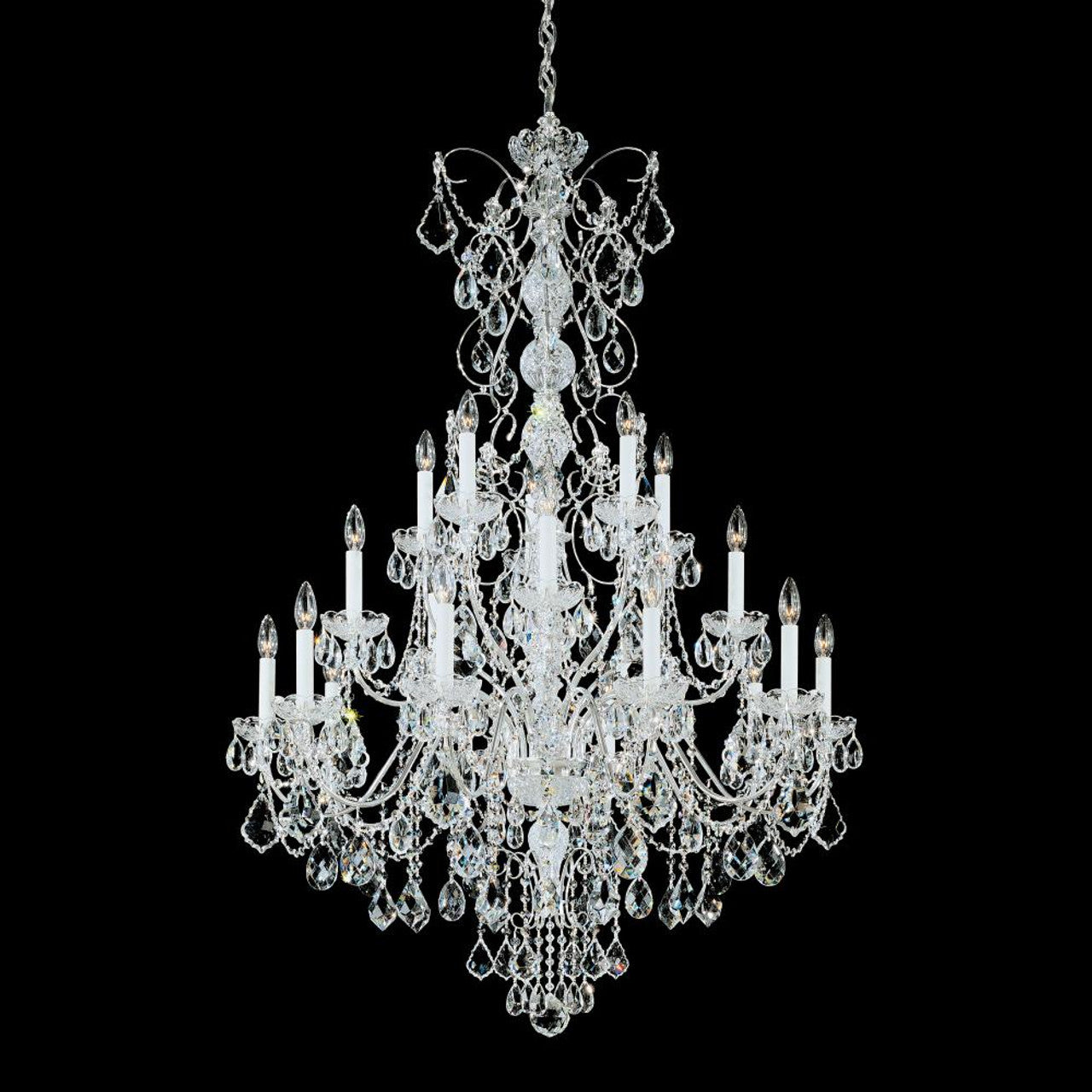 Century Chandelier, 20-Light, Etruscan Gold, Clear Heritage Crystal, 37"W (1716-23 1HPVG5)