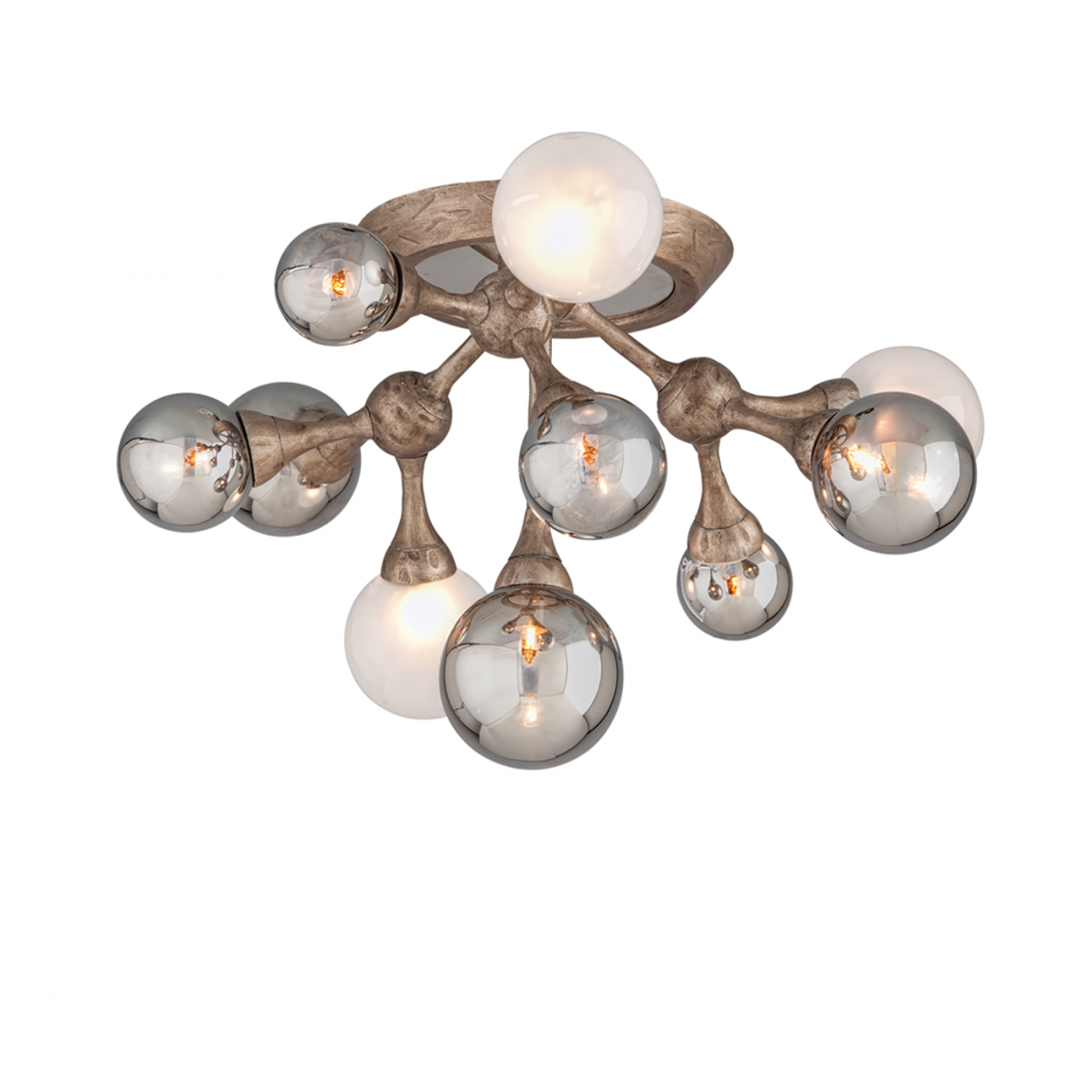 Element Semi Flush Mount, 10-Light, Bronze, 22.75"W (206-311-SGL CY8L)