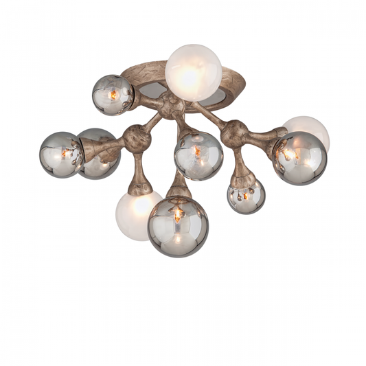 Element Semi Flush Mount, 10-Light, Bronze, 22.75"W (206-311-SGL CY8L)