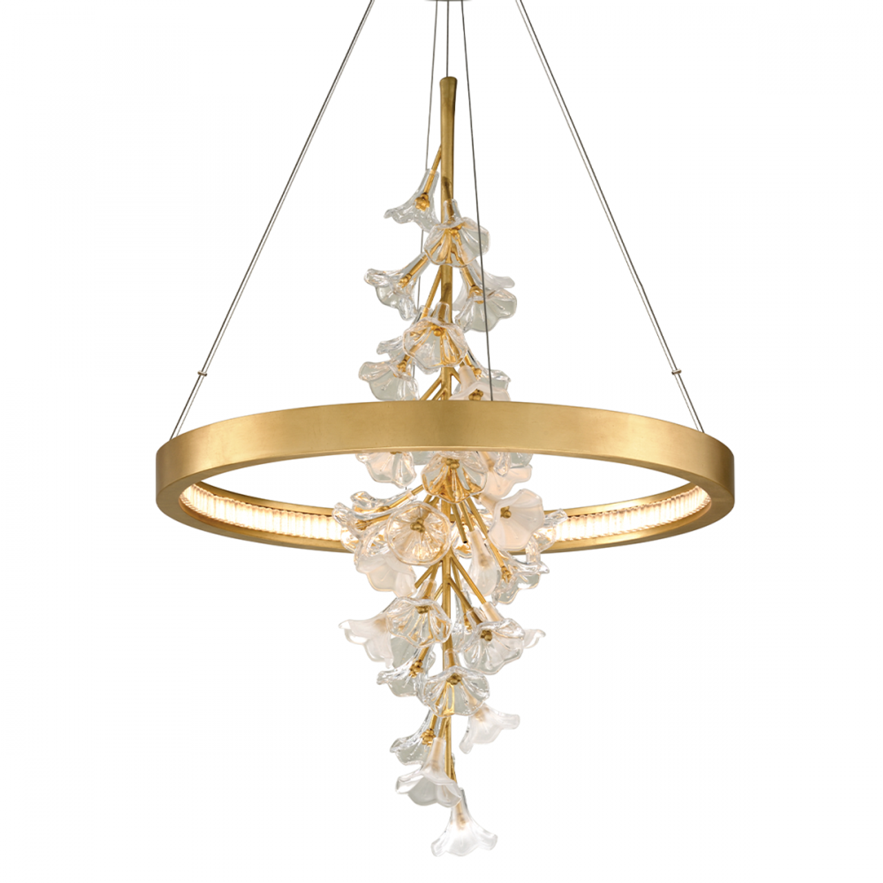 Jasmine Chandelier, 1-Light, LED, Gold, 38.5"H (268-71-GL CY8W)