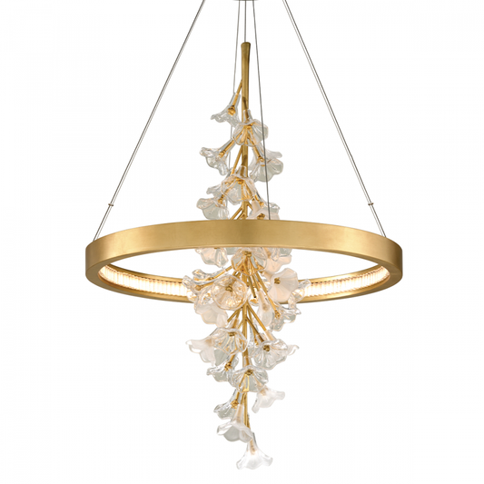 Jasmine Chandelier, 1-Light, LED, Gold, 38.5"H (268-71-GL CY8W)