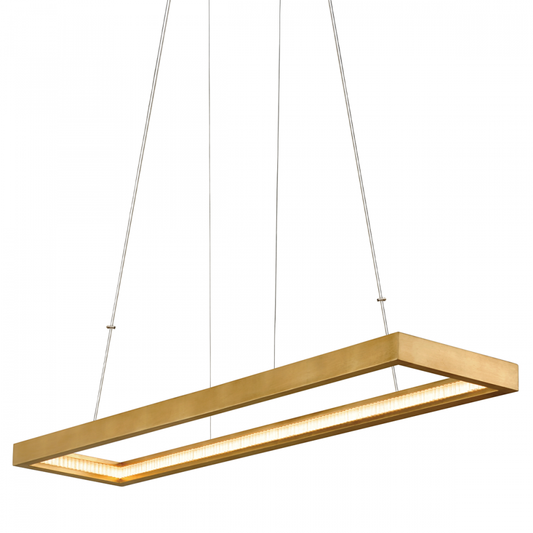 Jasmine Linear Chandelier, 1-Light, LED, Gold, 14"W (284-51-GL CY92)