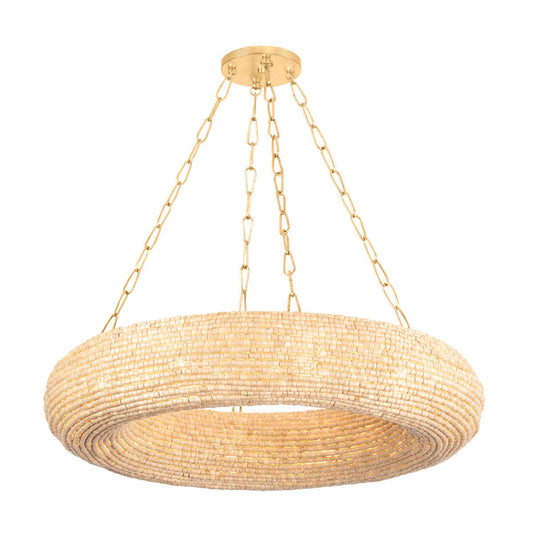 Lure Chandelier, 10-Light, Gold, 36"W (384-36-VGL CZ7M)