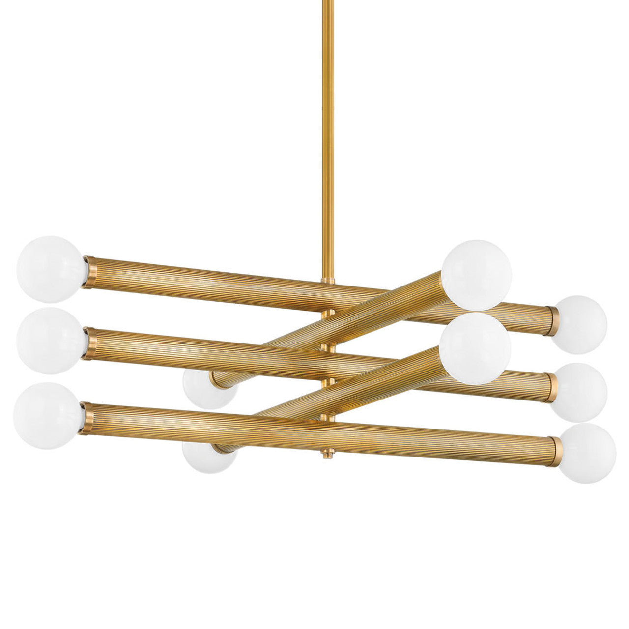 Pienza Chandelier, 10-Light, Brass, 50"W (373-50-VB CYAQ)