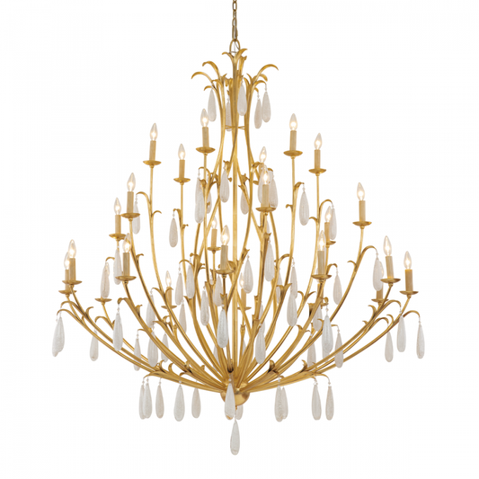 Prosecco Chandelier, 24-Light, Gold, 69.5"H (293-724-GL CZ7Y)