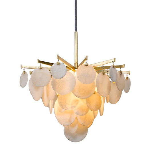 Serenity Chandelier, 3-Light, Gold, 28"W (228-42-GL/SS CZ8A)