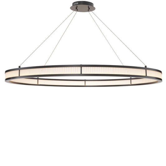 Damien Chandelier, 1-Light, X-Large, LED Integrated, Bronze, Frosted Glass, 54.72"W (114751UL YV0J03YU36)